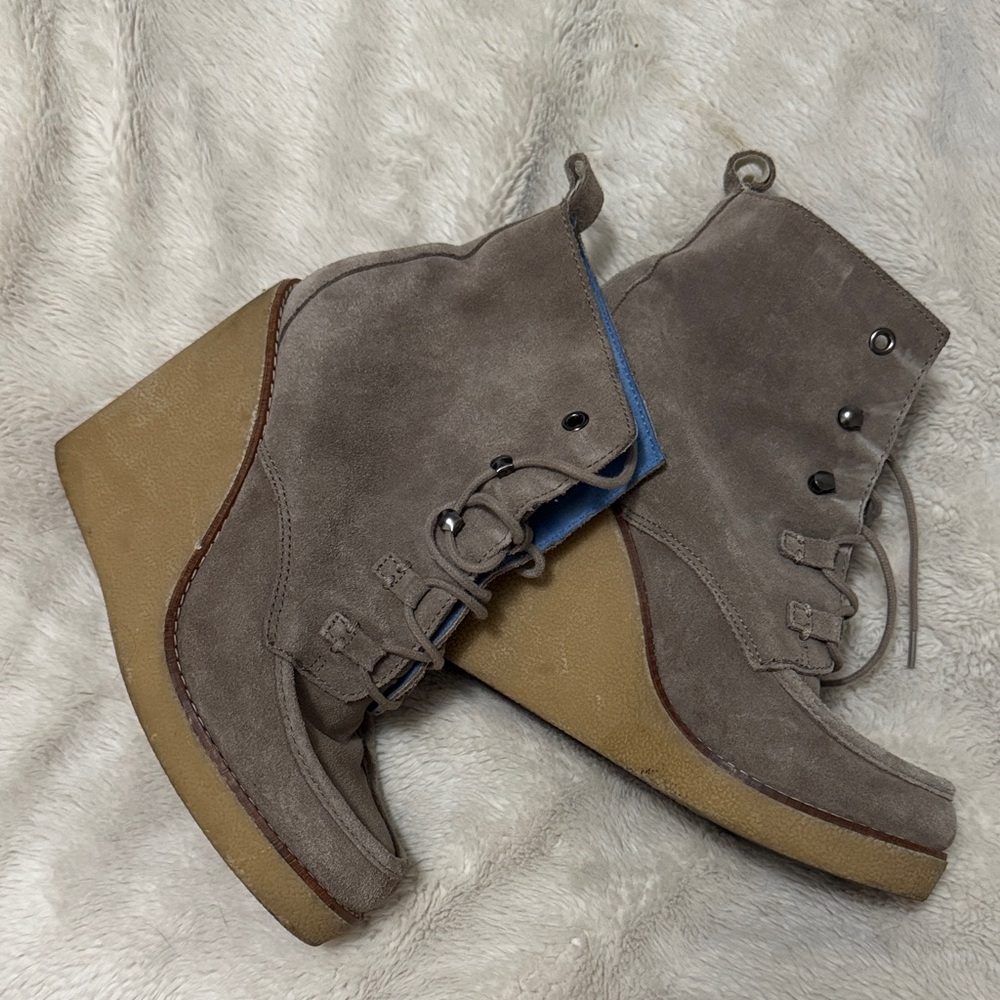 GAP Grey Wedge Boots - 39